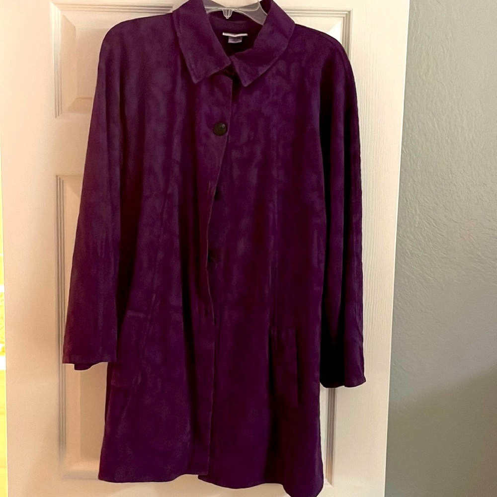 Lightweight, beautiful, classy plum purple jacket.